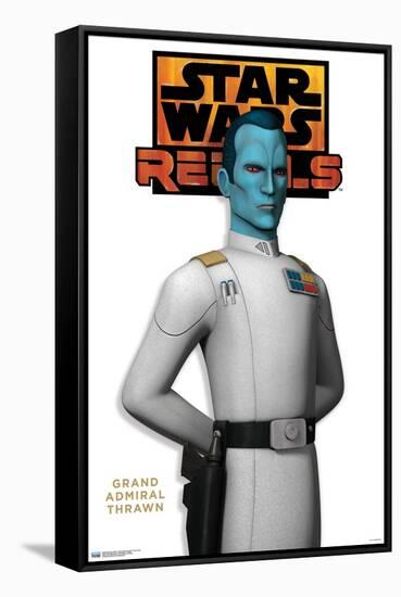 Star Wars: Rebels - Grand Admiral Thrawn Feature Series-Trends International-Framed Stretched Canvas