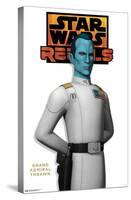 Star Wars: Rebels - Grand Admiral Thrawn Feature Series-Trends International-Stretched Canvas