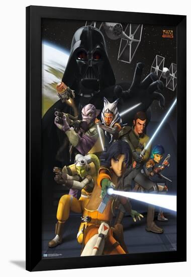 Star Wars: Rebels - Group by Aaron Stillerman-Trends International-Framed Poster