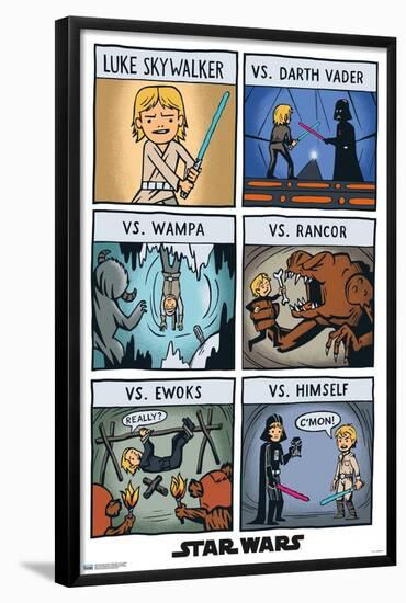 Star Wars: Return of the Jedi - Comic Panels-Trends International-Framed Poster