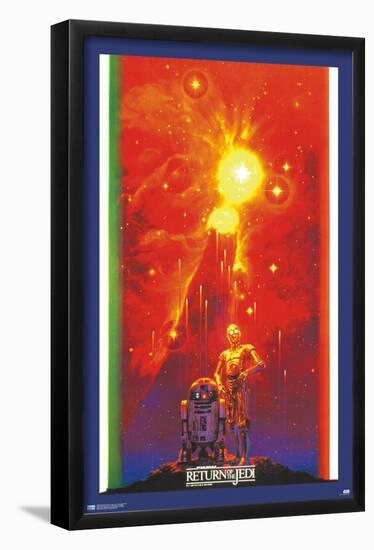 Star Wars: Return of the Jedi - Droid Celebration-Trends International-Framed Poster