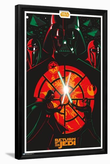 Star Wars: Return of the Jedi - Duel-Trends International-Framed Poster