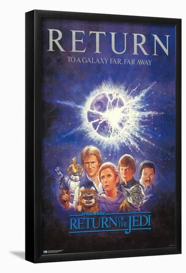 Star Wars: Return of the Jedi - Illustrated One Sheet-Trends International-Framed Poster