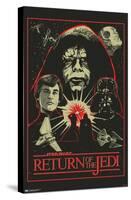 Star Wars: Return of the Jedi - Red Outline Illustration-Trends International-Stretched Canvas