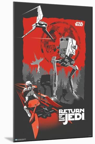 Star Wars: Return of the Jedi - Scout Trooper-Trends International-Mounted Poster
