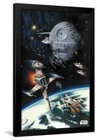 Star Wars: Return of the Jedi - Space Battle-Trends International-Framed Poster