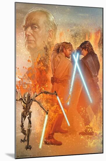 Star Wars: Revenge Of The Sith - Celebration Mural-Trends International-Mounted Poster