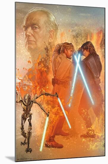 Star Wars: Revenge Of The Sith - Celebration Mural-Trends International-Mounted Poster