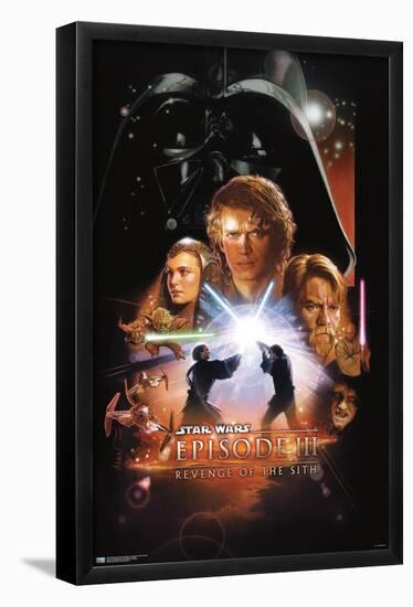 Star Wars: Revenge of the Sith - One Sheet (No Billing Block)-Trends International-Framed Poster