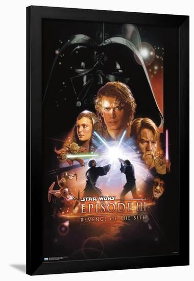 Star Wars: Revenge of the Sith - One Sheet (No Billing Block)-Trends International-Framed Poster