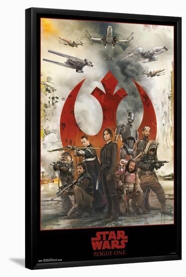 Star Wars: Rogue One - Assemble-Trends International-Framed Poster