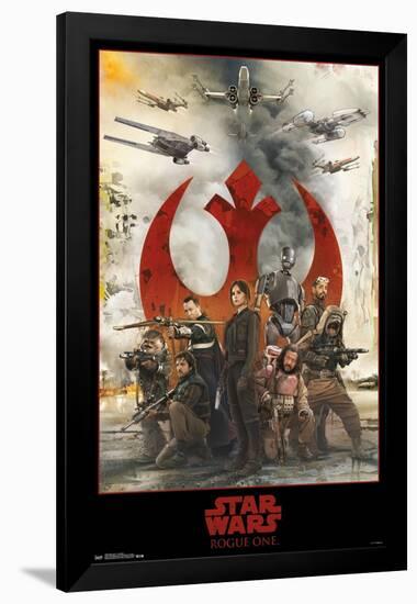 Star Wars: Rogue One - Assemble-Trends International-Framed Poster