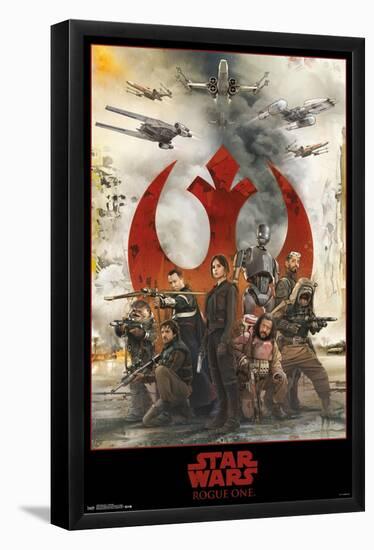 Star Wars: Rogue One - Assemble-Trends International-Framed Poster