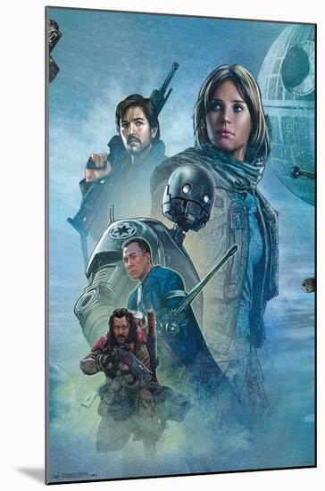 Star Wars: Rogue One - Celebration Mural-Trends International-Mounted Poster