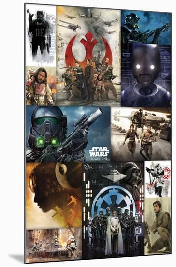 Star Wars: Rogue One - Collage-Trends International-Mounted Poster