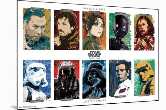 Star Wars: Rogue One - Grid-Trends International-Mounted Poster
