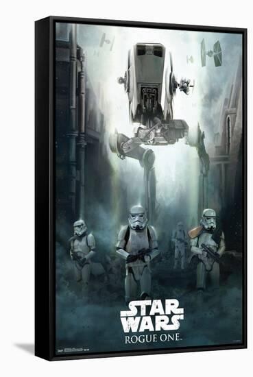 Star Wars: Rogue One - Siege-Trends International-Framed Stretched Canvas