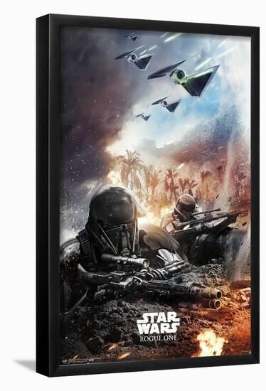 Star Wars: Rogue One - Trench-Trends International-Framed Poster