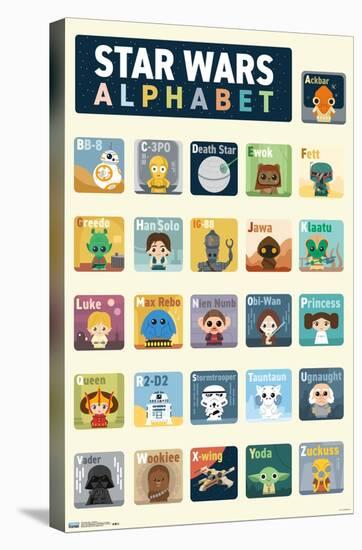 Star Wars: Saga - Alphabet-Trends International-Stretched Canvas