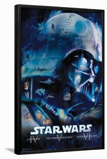 Star Wars: Saga - Blu Ray Original-Trends International-Framed Poster