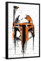 Star Wars: Saga - Boba Fett Black And Orange-Trends International-Framed Poster