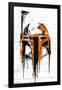 Star Wars: Saga - Boba Fett Black And Orange-Trends International-Framed Poster