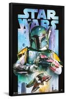 Star Wars: Saga - Boba Fett - Collage-Trends International-Framed Poster