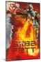 Star Wars: Saga - Boba Fett - Jet Pack Flames-Trends International-Mounted Poster