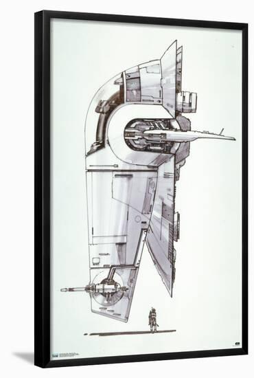 Star Wars: Saga - Boba Fett - Ship-Trends International-Framed Poster