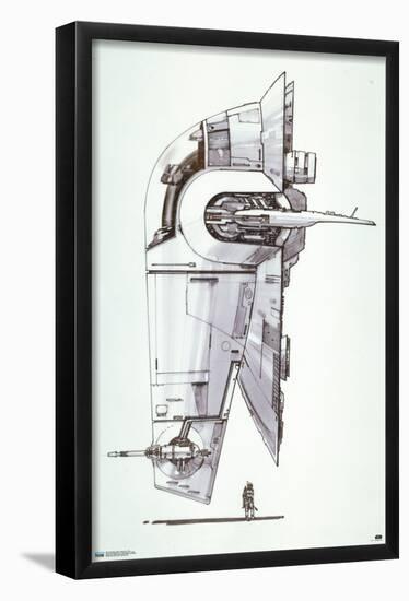 Star Wars: Saga - Boba Fett - Ship-Trends International-Framed Poster