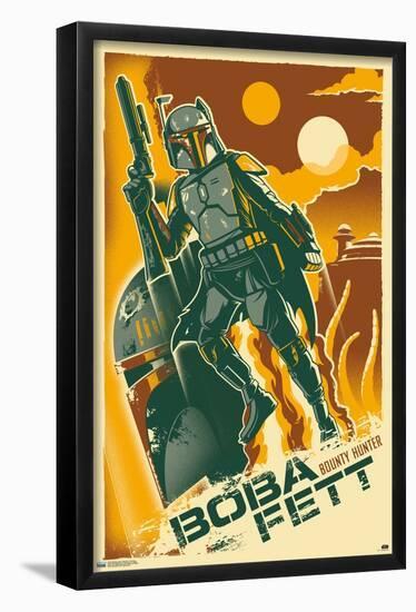 Star Wars: Saga - Boba Fett - Two Suns-Trends International-Framed Poster