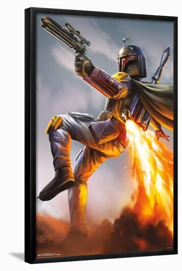 Star Wars: Saga - Boba Fett-Trends International-Framed Poster