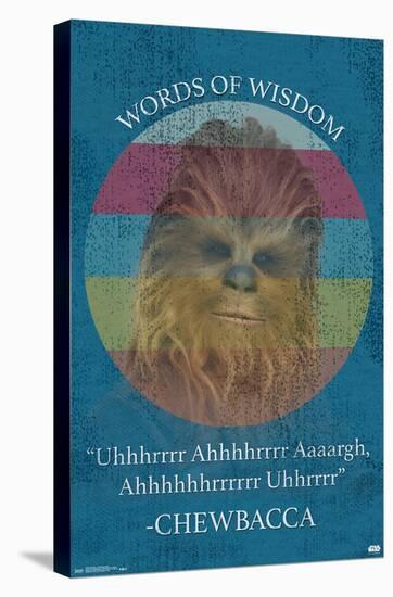 Star Wars: Saga - Chewbacca Quote-Trends International-Stretched Canvas