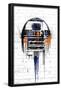 Star Wars: Saga - Droid Black And Orange-Trends International-Framed Poster