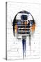 Star Wars: Saga - Droid Black And Orange-Trends International-Stretched Canvas