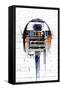 Star Wars: Saga - Droid Black And Orange-Trends International-Framed Stretched Canvas