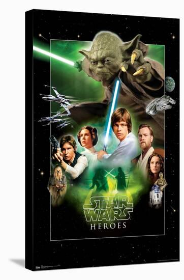 Star Wars: Saga - Heroes-Trends International-Stretched Canvas