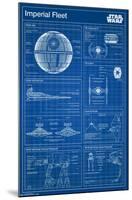 Star Wars: Saga - Imperial Blueprint Premium Poster-null-Mounted Standard Poster