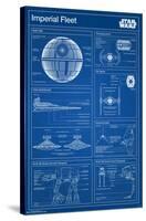 Star Wars: Saga - Imperial Blueprint-Trends International-Stretched Canvas