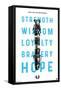 Star Wars: Saga - Lightsaber Text-Trends International-Framed Stretched Canvas