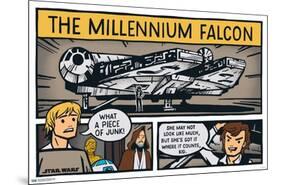 Star Wars: Saga - Millennium Falcon Comic-Trends International-Mounted Poster