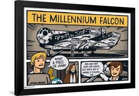 Star Wars: Saga - Millennium Falcon Comic-Trends International-Framed Poster