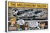 Star Wars: Saga - Millennium Falcon Comic-Trends International-Stretched Canvas