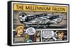 Star Wars: Saga - Millennium Falcon Comic-Trends International-Framed Stretched Canvas