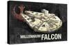 Star Wars: Saga - Millennium Falcon-Trends International-Stretched Canvas