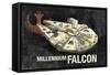 Star Wars: Saga - Millennium Falcon-Trends International-Framed Stretched Canvas