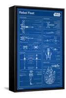 Star Wars: Saga - Rebel Blueprint-Trends International-Framed Stretched Canvas