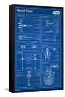 Star Wars: Saga - Rebel Blueprint-Trends International-Framed Stretched Canvas