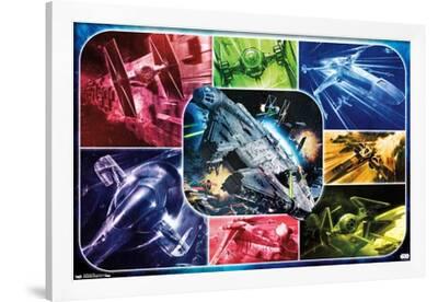 Star Wars: Saga - Ships Premium Poster--Framed Poster