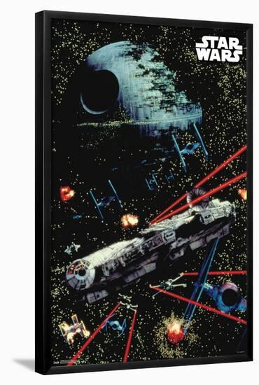 Star Wars: Saga - Space Battle-Trends International-Framed Poster